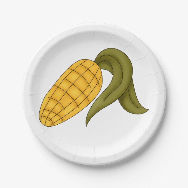 Corn Cob Paper Plates (Front)