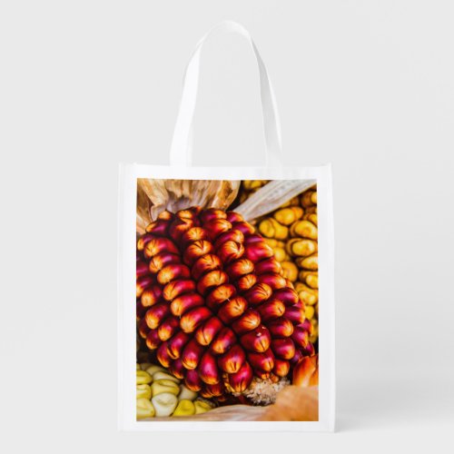 Corn cobs grocery bag