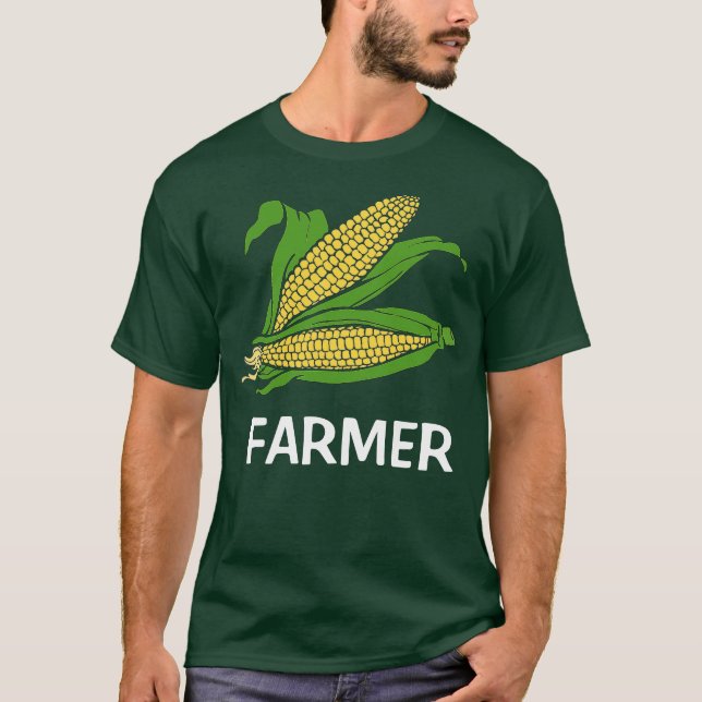 Corn Cobs on Men's Basic Dark T-Shirt (Front)