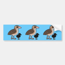 Corn Crake with baby Bumper Sticker