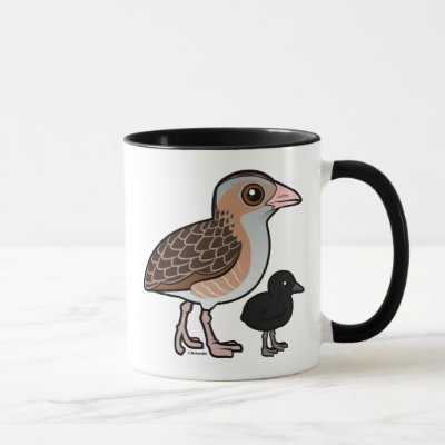 Corn Crake with baby Mug