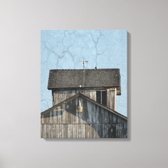 Corn Crib Canvas Print (Front)