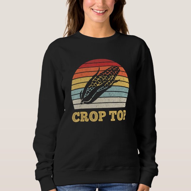 Corn Crop Top Funny Farmer Farming Corn Lover Vint (Front)