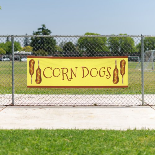 Corn Dog Corndog Carnival State Fair Food Stall Banner