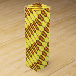 Corn Dog Corndog Carnival State Fair Food Stall Wine Box<br><div class="desc">Design features an original marker illustration of a delicious corndog, a battered and deep-fried hot dog which is served on a stick, Topped with a generous squiggle of yellow mustard, the corn dog is a staple food at carnivals, fairs, and festivals. Ideal for a food truck, circus or carnival event,...</div>