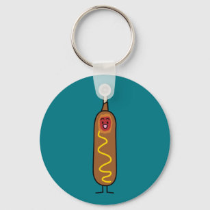 Hot Dog Keychains - No Minimum Quantity