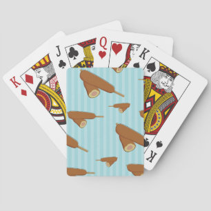 Corn Dog Illustration Poker Cards