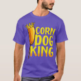 Corn Dog With Mustard Funny T-Shirt – Corndog Lover Graphic Tee, Men's, White