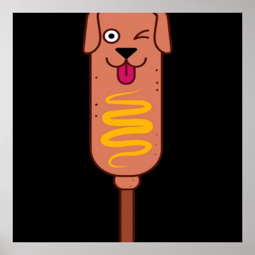Corn Dog Lovers Poster