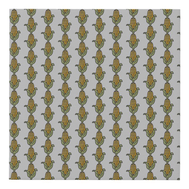 corn faux canvas print (Front)