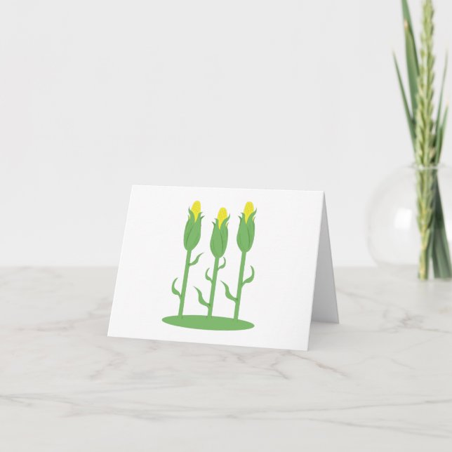 Corn Feast Letterpress Thank You Card (Front)