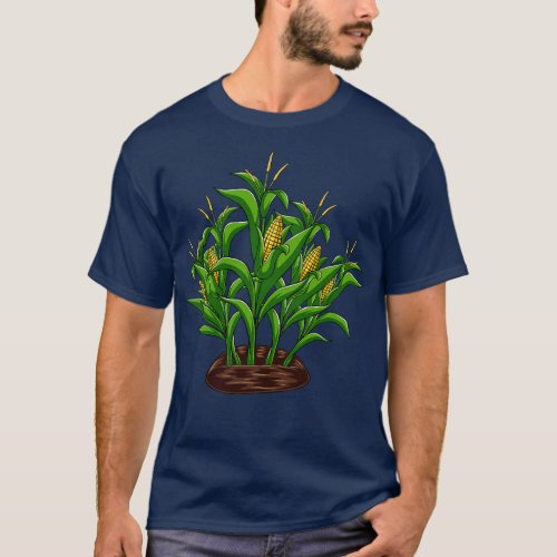 Corn Field Farmer Farming Corn Farm T_Shirt
