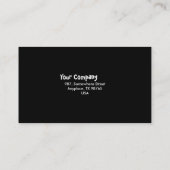 Corn field silhouettes business card (Back)