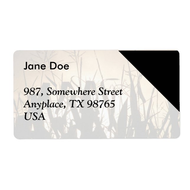 Corn field silhouettes label (Front)