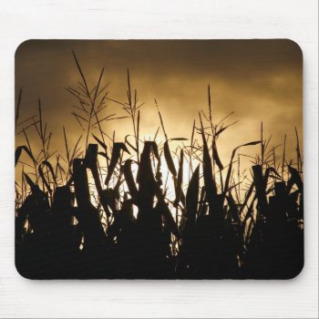 Corn Field Silhouettes Mouse Pad by gavila_pt at Zazzle