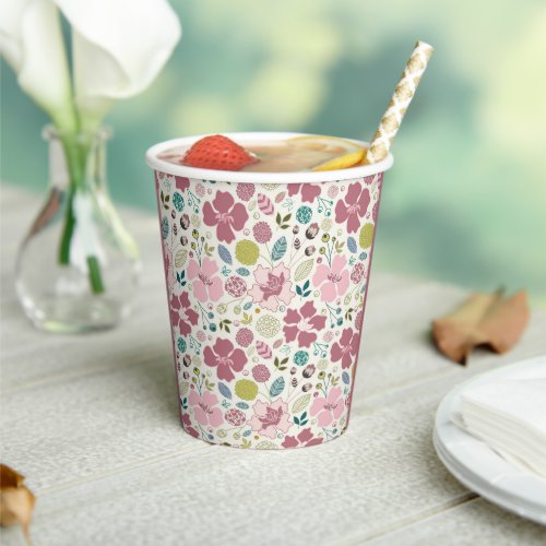 Corn Flower Pink Paper Cup