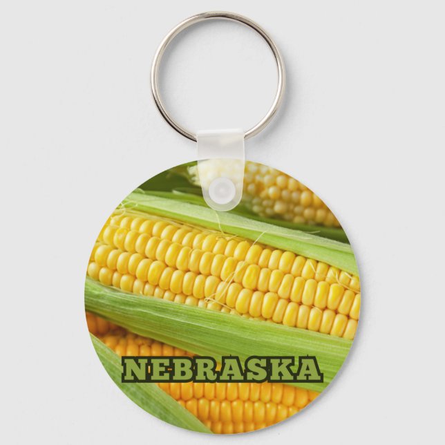 Corn from Nebraska Keychain (Front)