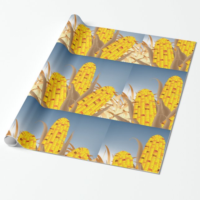 Corn Glossy Wrapping Paper (Unrolled)