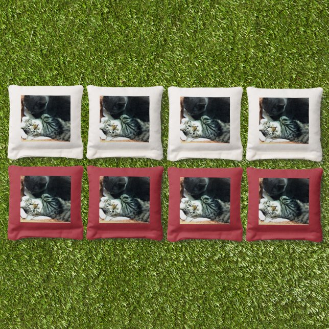 Corn Hole Bags Cat Kitten Kitty Love  (Set)