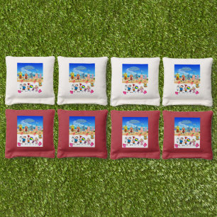 Corn Hole Bags Summer Beach House Fun 