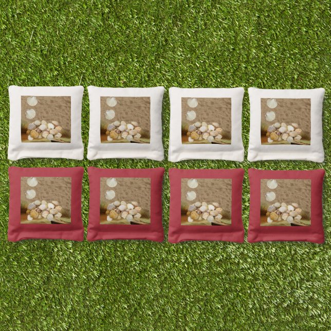 Corn Hole Bags Summer Beach House Fun  (Set)