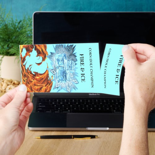 Corn Hole Championship Tickets Fire & Ice theme