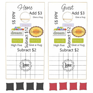 Corn hole Set Family Friends Fun 