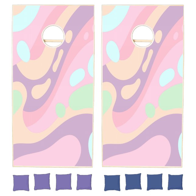 Corn hole Set Happy Colorful Pastel (Set)