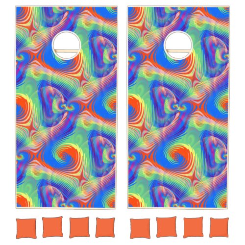 CORN HOLE SET  PSYCHEDELIC YARD GAMES
