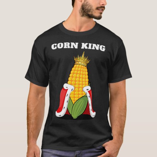 Corn King  Mens Corn Lover Shirt  Sweetcorn Shirt 