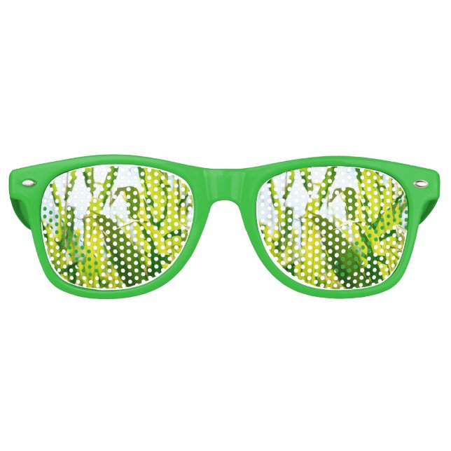 Corn leaves retro sunglasses (Front)