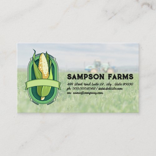 Corn Logo | Farm and Tractor Business Card