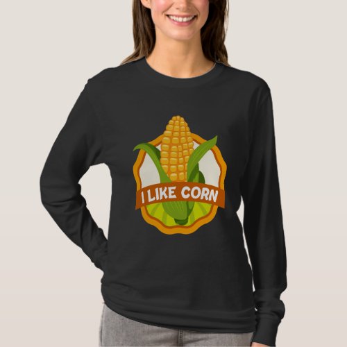 Corn Lover Farming Food Corn Eater T_Shirt