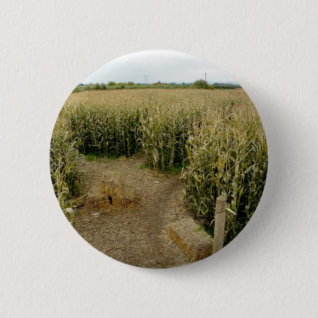 Corn Maze Pinback Button (Front)