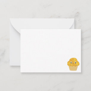Corn Muffin Cute Drawing Blank All Occasion Note Card