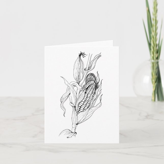 Corn Note Card (Front)