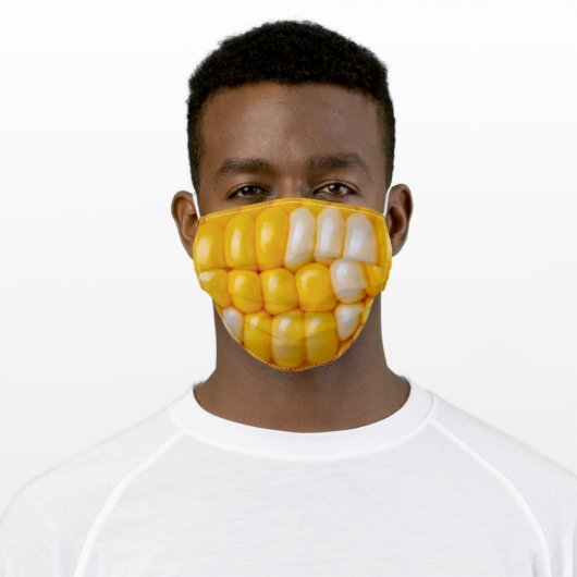 Corn on the Cob Adult Cloth Face Mask (Worn)