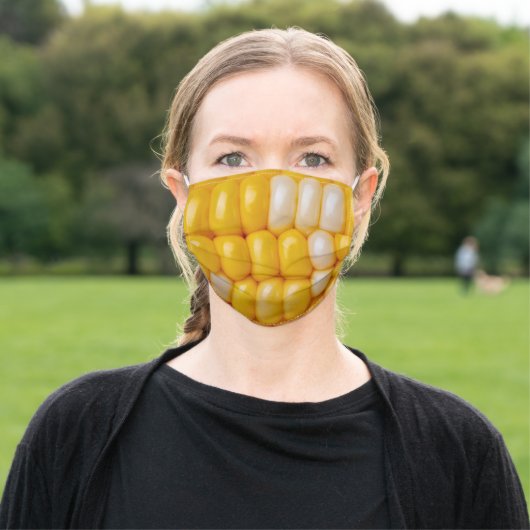 Corn on the Cob Adult Cloth Face Mask (Outside)