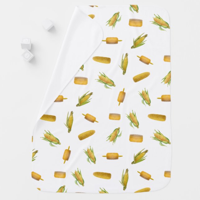 Corn on the Cob Baby Blanket (In Situ)