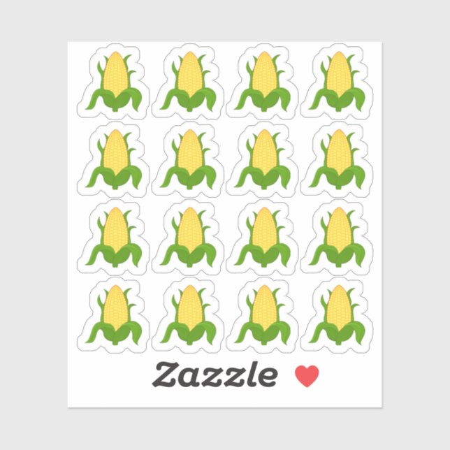 Corn On The Cob BBQ Food Vegetable Veggie Planner Sticker (Sheet)