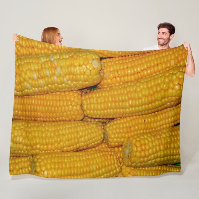 Corn on the Cob Fleece Blanket (In Situ)