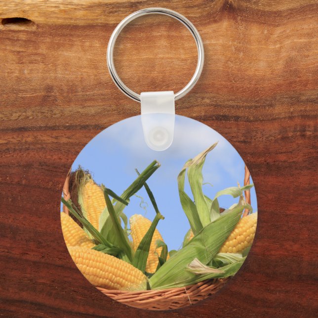 Corn on the Cob Keychain (Front)