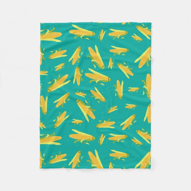 Corn On The Cob Pattern Fleece Blanket (Front)