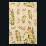 Corn on the Cob Pattern Kitchen Towel<br><div class="desc">Stylish kitchen town features a fun and whimsical corn on the cob illustration pattern. A stylishly fun and whimsical organic pattern, a perfect addition to your kitchen towel collection, thoughtful modern home gift for the cook in your life, or stylish kitchen gift for any occasion. Designed as a template, you...</div>