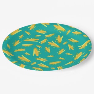 Corn On The Cob Pattern Paper Plates