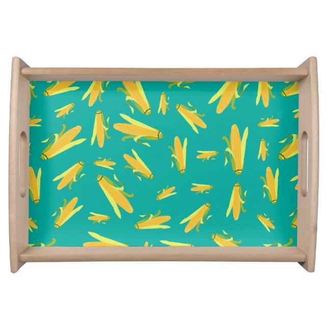 Corn On The Cob Pattern Serving Tray (Front)