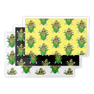 Corn on the Cob Serving Acrylic Acrylic Tray