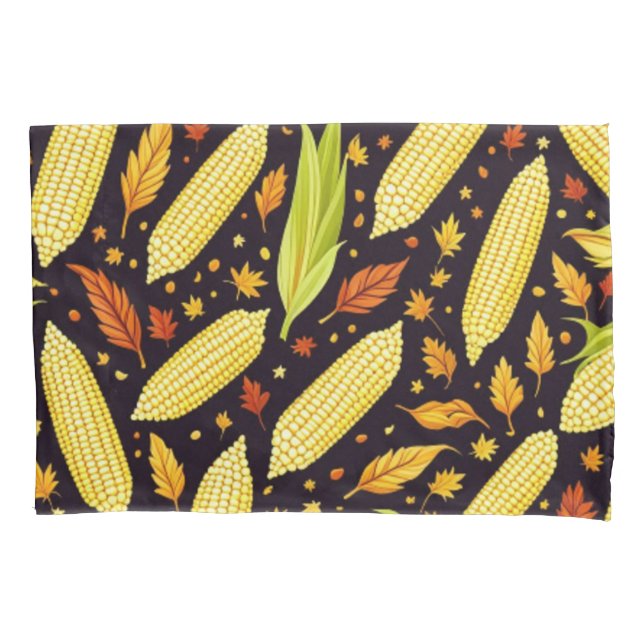 Corn Pattern Harvest Day Autumn  Pillow Case (Front)