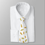 Corn Pattern Neck Tie<br><div class="desc">Pattern with watercolor inspired illustrations of corn</div>
