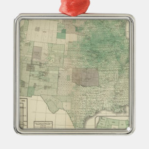 Corn per acre planted metal ornament